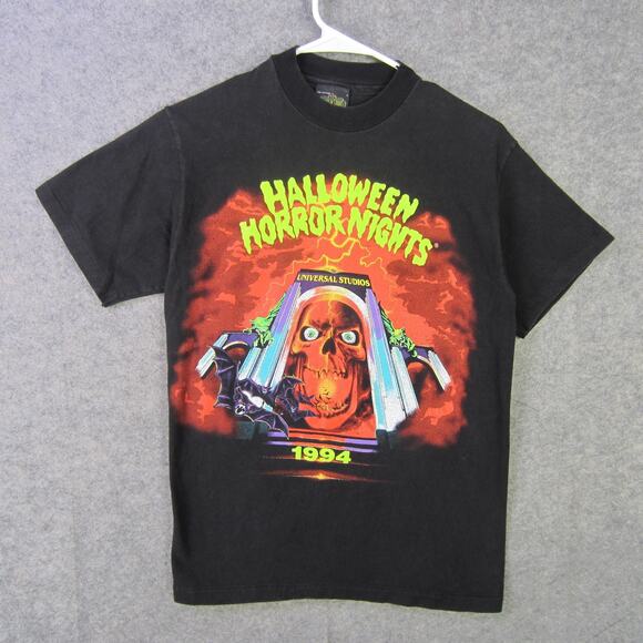 Vintage Halloween Horror Nights Shirt Mens Small Universal Studios 1994 Tee 90s - Picture 1 of 8
